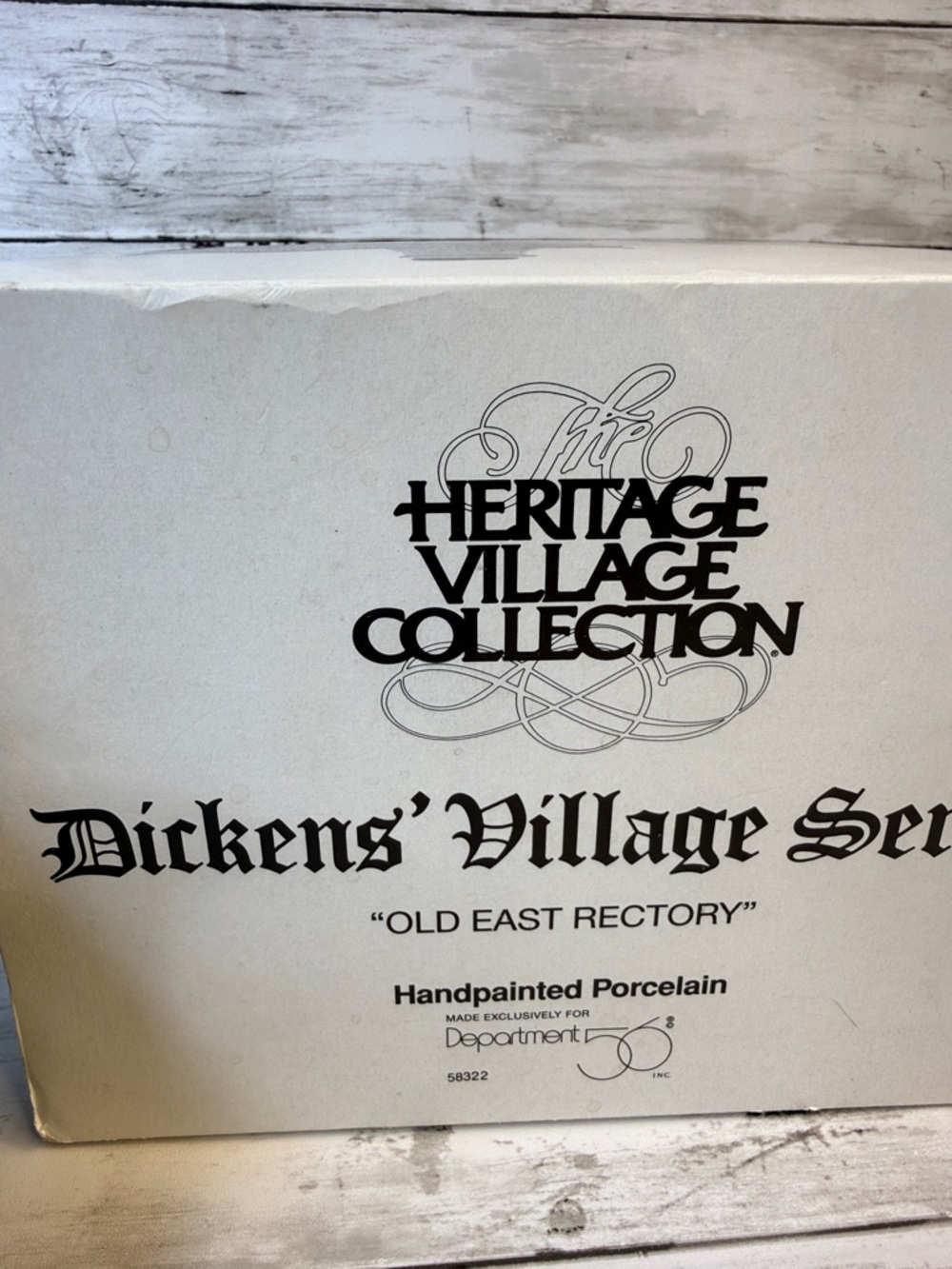 Dept 56 “ Old East Rectory” Dickens Christmas village w box, light and tree 1997 - Picture 7 of 8
